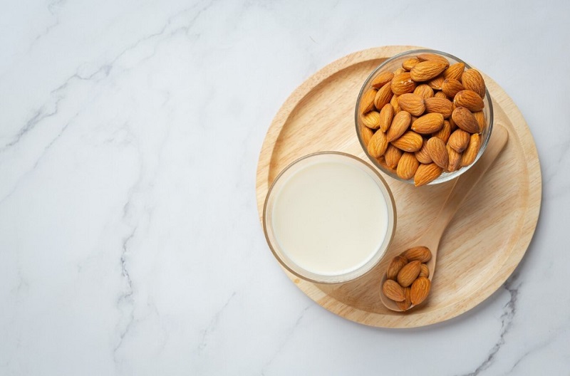Frothing Almond Milk