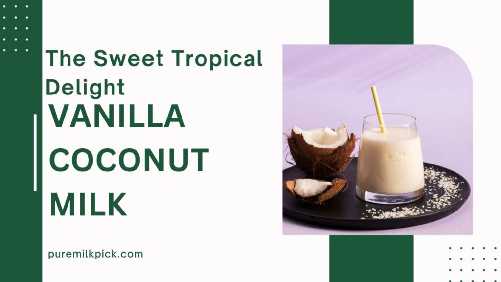 Vanilla Coconut Milk The Sweet Tropical Delight