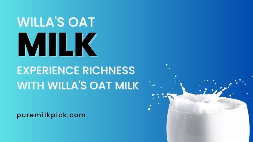 Experience Richness with Willa's Oat Milk